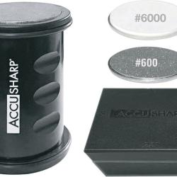 Aiguiseur - ACCUSHARP Aiguiseur Roulant 2 pierres diamants AS138C