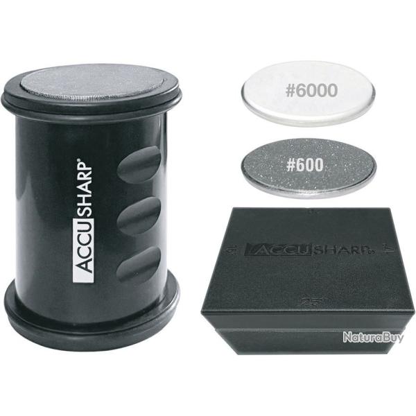 Aiguiseur - ACCUSHARP Aiguiseur Roulant 2 pierres diamants AS138C