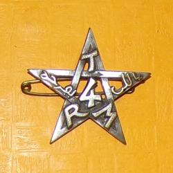 4&deg; Rgt de Tirailleurs Marocains, dos lisse, anneaux,  FABRICANT DRAGO PARIS ,  HOMOLOGATION SANS   ,