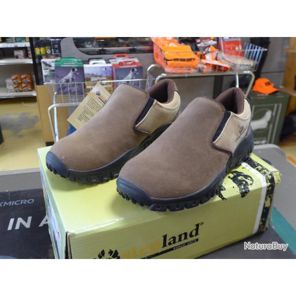 Chaussons STEPLAND Confort, Marrons, Neufs, D�stockage