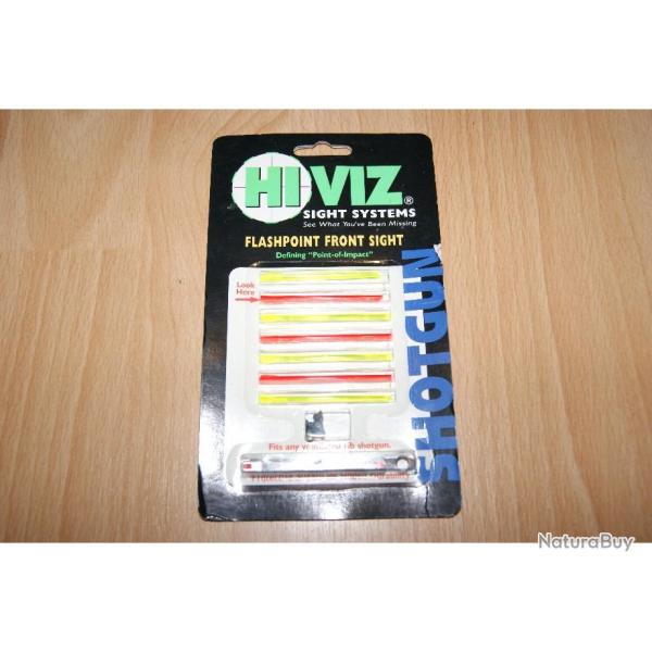 lot guidon fluo + 7 inserts rouge et jaune HIVIZ coll� et viss� bande ventil�e - VENDU PAR JEPERCUTE