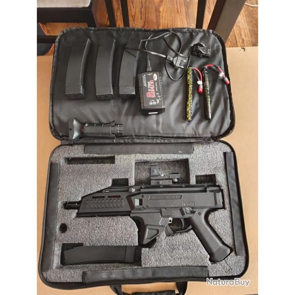 ASG scorpion EVO 3 avec sacoche de transport et accessoires