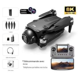 Drone D18 Cam&eacute;ra A&eacute;rienne HD T&eacute;l&eacute;commande &Eacute;cran Int&eacute;gr&eacute; Moteur Brushless GPS Inclinable