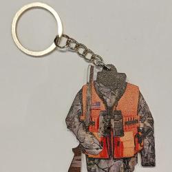 PORTE-CL&Eacute;S TENUE DE CHASSE en r&eacute;sine