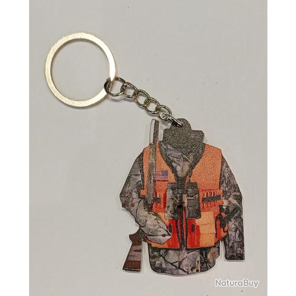 PORTE-CL�S TENUE DE CHASSE en r�sine