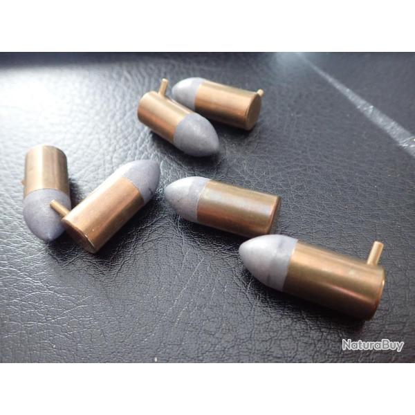 Cartouches LEFAUCHEUX REVOLVER calibre 12 mm : lot de 11 cartouches