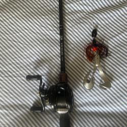 Canne casting exceller + moulinet phantom daiwa