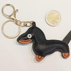 PORTE-CL&Eacute;S TECKEL IMITATION CUIR