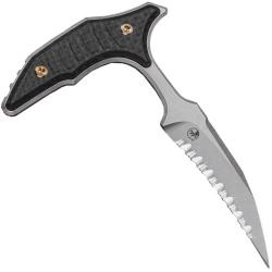 BEE Full Serrated Apocalyptic Carbon Fiber Marfione Select - Microtech / Bastinelli