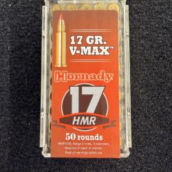 Hornady V-Max 17 HMR 17g (x50)