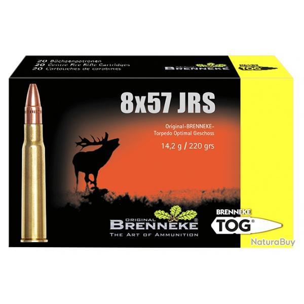 Cartouches Brenneke TOG calibre 8X57jrs 220grs 14,2g