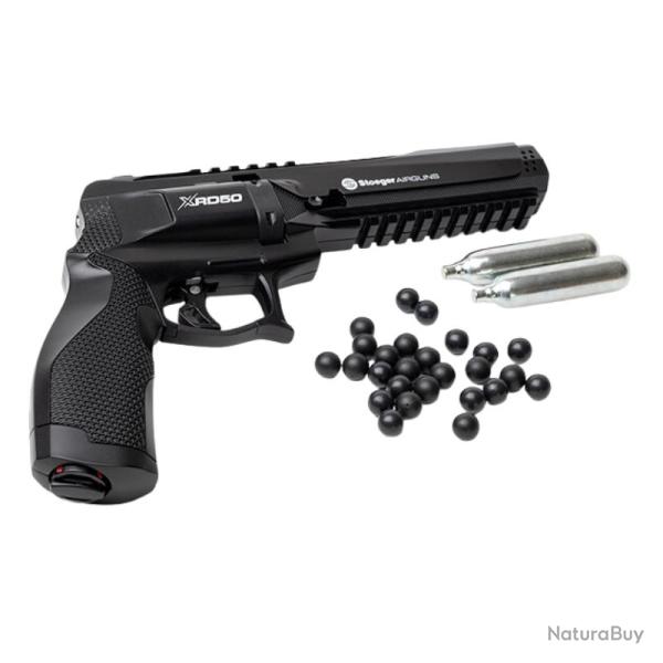 Revolver Co2 Stoeger XRD50 12,6 J Cal.50 + 50 Billes - Stoeger - Revolver Co2 XRD50 12.6
