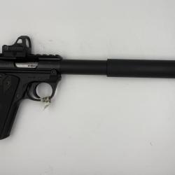 RUGER MK IV 22/45 custom silence FMR + POINT ROUGE Cal 22 Lr