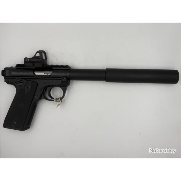 RUGER MK IV 22/45 custom silence FMR + POINT ROUGE Cal 22 Lr