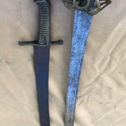 LOT DE 2 SABRES R&Eacute;VOLUTIONNAIRE SANS FOURREAUX