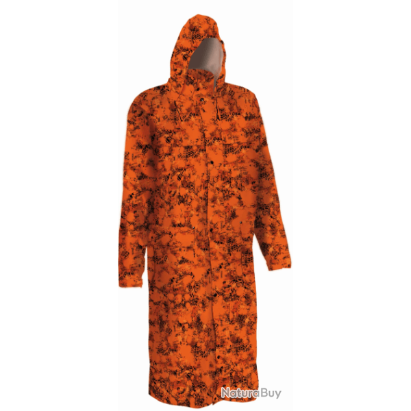 Manteau de pluie Millau Camo viper orange PRO HUNT-L