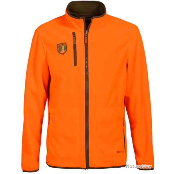 Blouson polaire r�versible Finlande kaki/orange PERCUSSION-XL