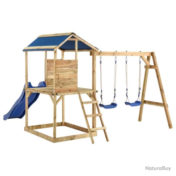 Aire de jeux d'ext�rieur bois de pin impr�gn�