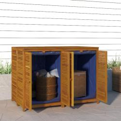 Bo&icirc;te de rangement de jardin 140x87x104 cm bois massif d'acacia