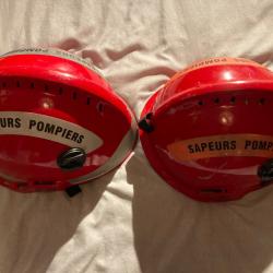 Lot 2 casques pompiers F2