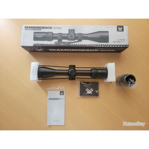 Lunette de tir Vortex Diamondback Tactical 6-24x50 EBR-2C FFP (Mrad) - 1� sans prix de r�serve !!
