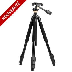 Tr&eacute;pied DIGITAL OPTIC TQ338 4 sections avec rotule 3D et 360&deg;