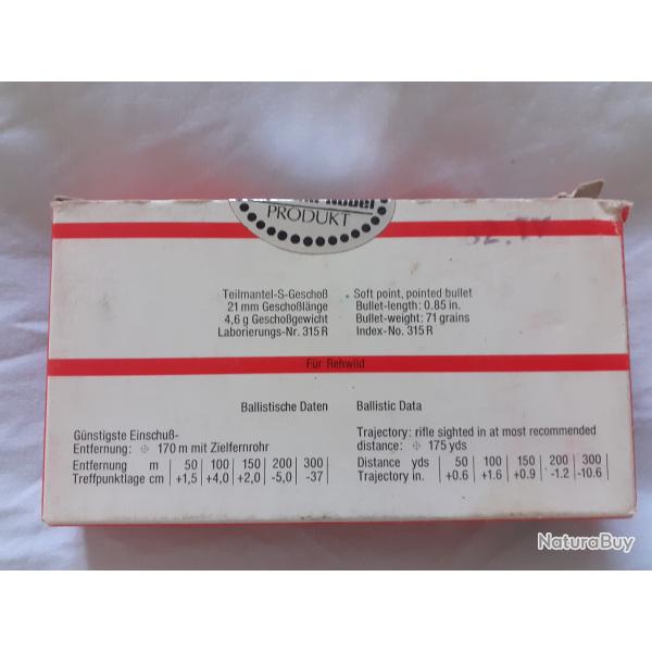 cartouches 5,6x52R RWS