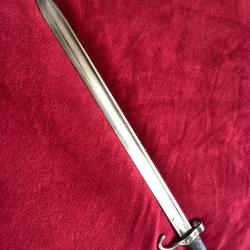 baionnette modele 1892 pour mousqueton Berthier.sans fourreau.