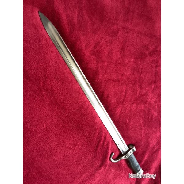 baionnette modele 1892 pour mousqueton Berthier.sans fourreau.