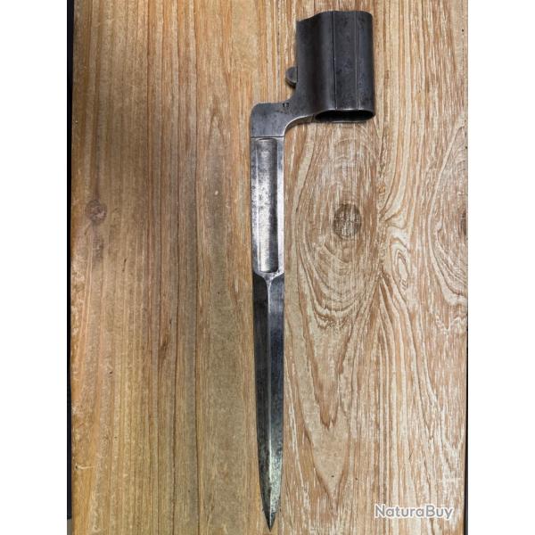 RARE BA�ONNETTE DE VOLTIGEUR CORSE POIR FUSIL DOUBLE