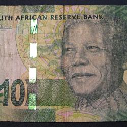 Afrique du sud , billet de 10 rand (Nelson Mandella) ttb