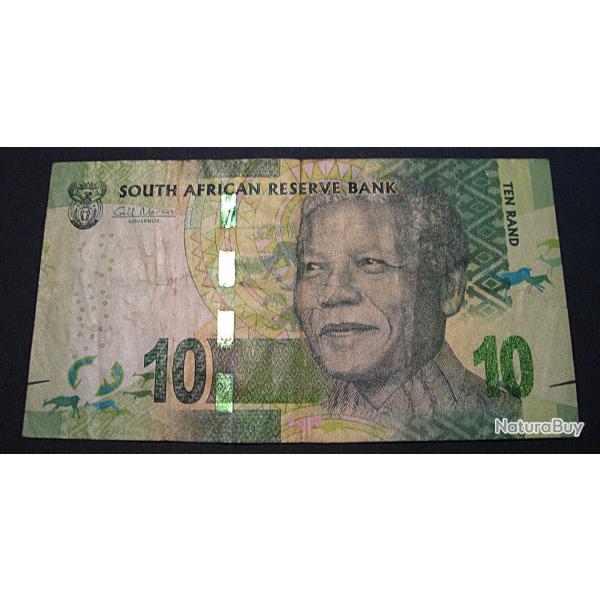 Afrique du sud , billet de 10 rand (Nelson Mandella) ttb