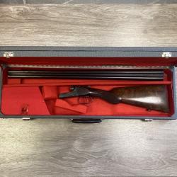 Fusil artisan fran&ccedil;ais juxtapos&eacute; calibre 12/65