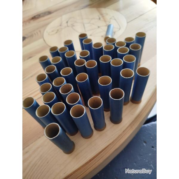 douilles cartons g�velots cal 20 bleue