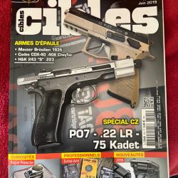 CZ P07 Kadet, CZ 75 Kadet, visite chez Europ-Arm... revue TIR CIBLES no 591 juin 2019
