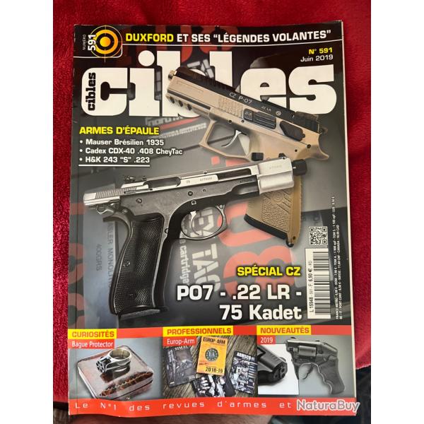CZ P07 Kadet, CZ 75 Kadet, visite chez Europ-Arm... revue TIR CIBLES no 591 juin 2019