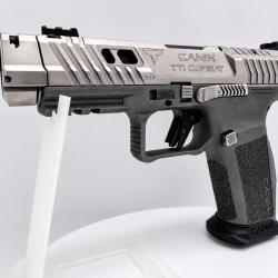 PISTOLET CANIK TTI COMBAT TARAN TACTICAL INNOVATIONS 9X19 CUSTOM CUSTOM SILVER