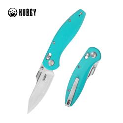 Couteau Kubey Minor Lame Acier San Mai M2 Manche G10 Tiffany Crossbar Lock KUB422C