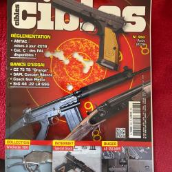 CZ 75 TS Orange, coach gun Pietta... revue TIR CIBLES no 593 ao&ucirc;t 2019