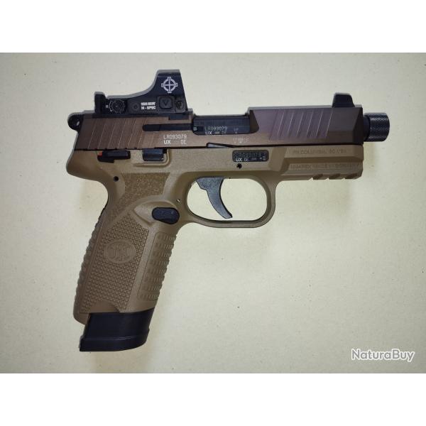 Pack FN 502 Tactical FDE / Tan .22 LR + Point Rouge Sightmark Mini Shot M-Spec  + Silencieux