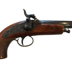Pistolet derringer philadelphia grav&eacute; Calibre 36 PN Espagne