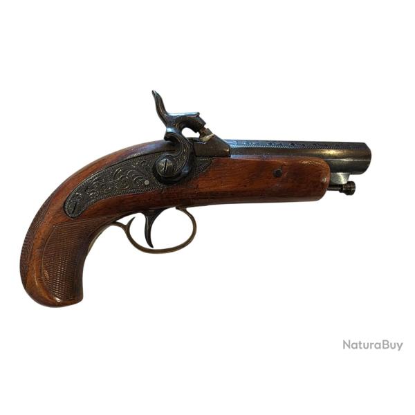 Pistolet derringer philadelphia grav� Calibre 36 PN Espagne