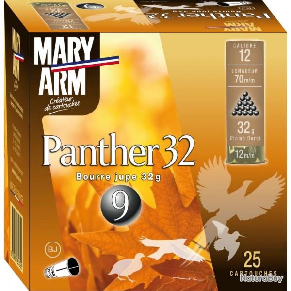 Cartouches Panther 32 Cal.12/70 32grs - MARY ARM 9