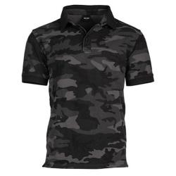 Polo d&eacute;lav&eacute; camo Mil-Tec Coloris Dark camo