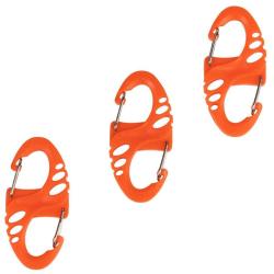 Mousqueton porte-cl&eacute;s Fosco Mini Carabiner orange (lot de 3)