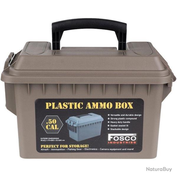 Boite de rangement de survie Fosco 50 CAL 9 litres coyote