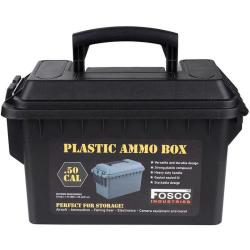 Boite de rangement de survie Fosco 50 CAL 9 litres noire