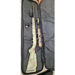 Ruger custom silence 22lr camouflage + Lunette infrarouge pard + chargeur 10 coup + etui
