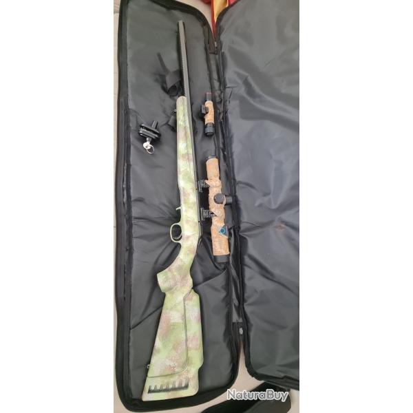 Ruger custom silence 22lr camouflage + Lunette infrarouge pard + chargeur 10 coup + etui