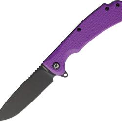 Couteau Daggerr Wocket Lame Acier 8Cr14MoV Manche FRN Violet Linerlock DGRWKFPRBW